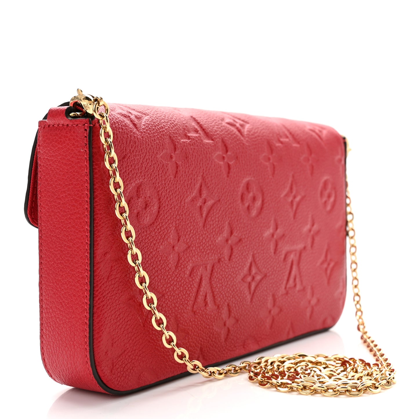 Empreinte Pochette Felicie Chain Wallet Scarlet