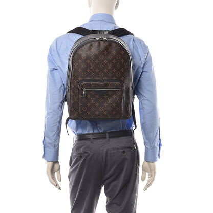 Louis Vuitton Monogram Macassar Josh Backpack 2 of 10