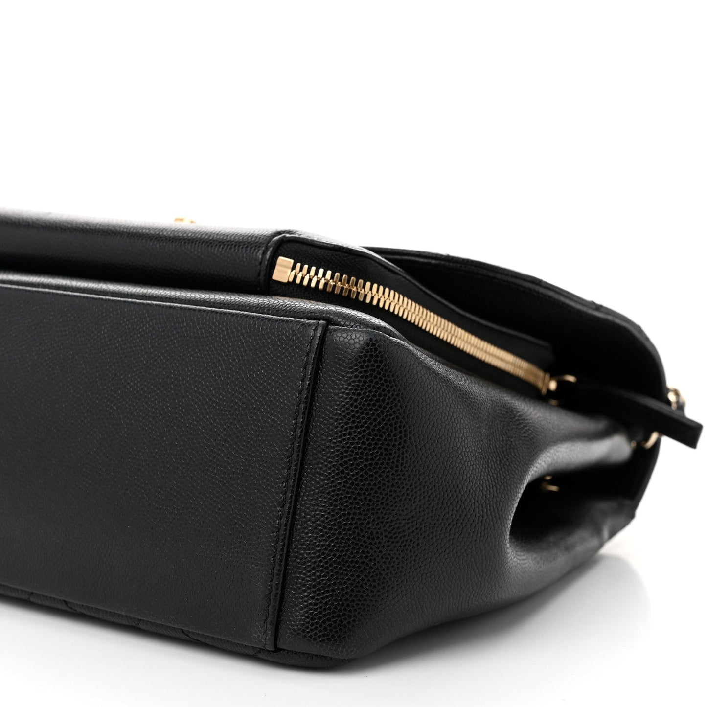 Caviar Quilted Large Business Affinity Flap Black