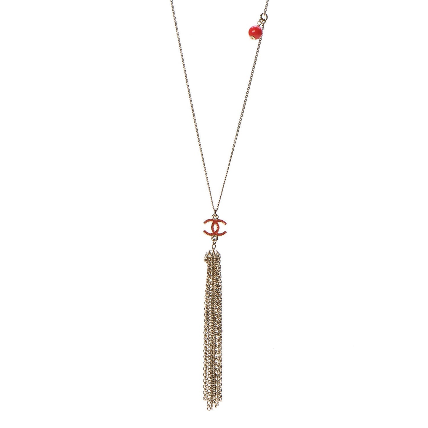 CC Tassel Necklace Gold