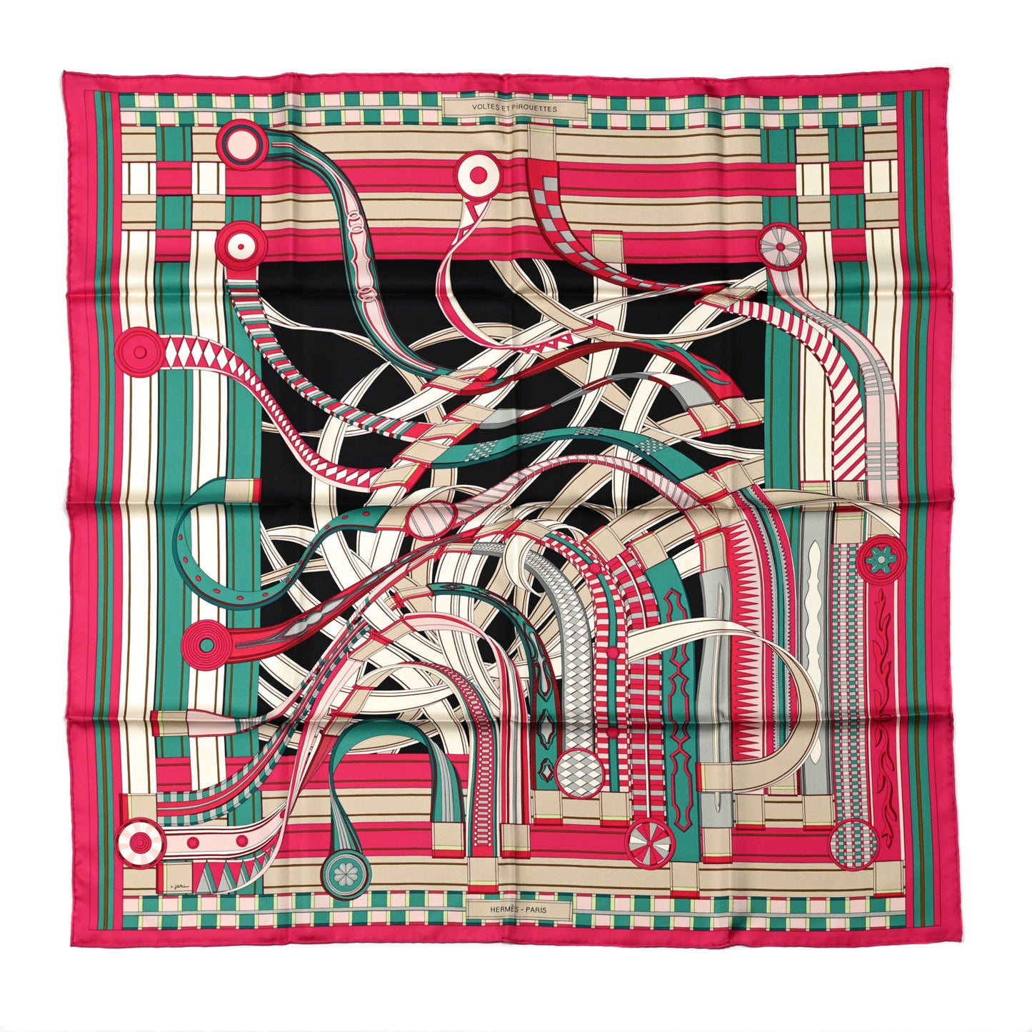 Silk Voltes Et Pirouettes Scarf 90
