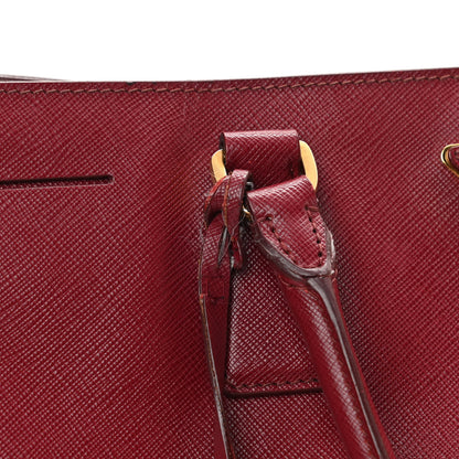 Prada Saffiano Lux Large Tote Cherry 18 of 24
