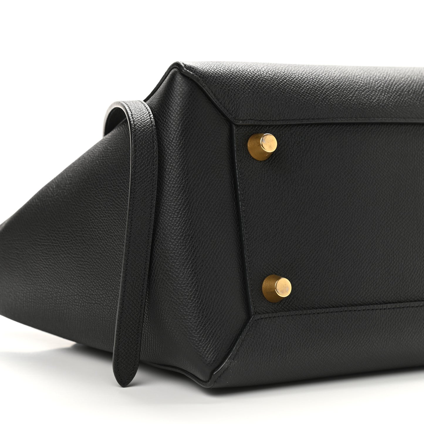 Grained Calfskin Belt Bag Black