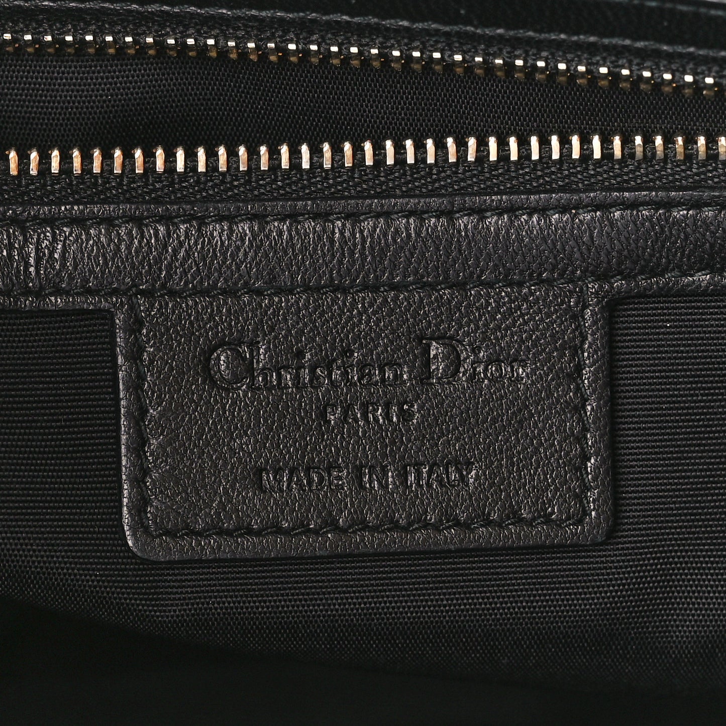 Lambskin Cannage Pouch Black