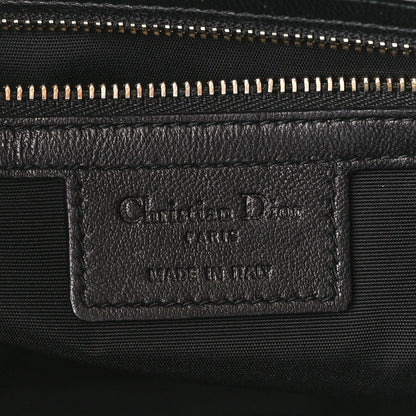 Christian Dior Lambskin Cannage Pouch Black 7 of 12