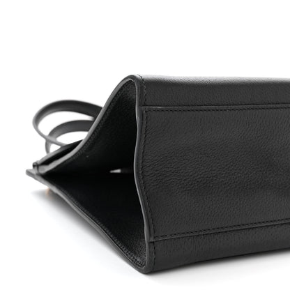 Gucci Grained Calfskin Web Crystal Butterfly Stripe Medium Totem Top Handle Bag Black 9 of 11