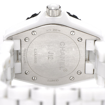 Chanel Stainless Steel Ceramic 33mm J12 Quartz Watch White 5 of 7