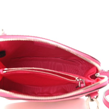Gucci X SEGA Calfskin GUCCY Stars Mini Dome Shoulder Bag Violet Fuxia Gold 5 of 9