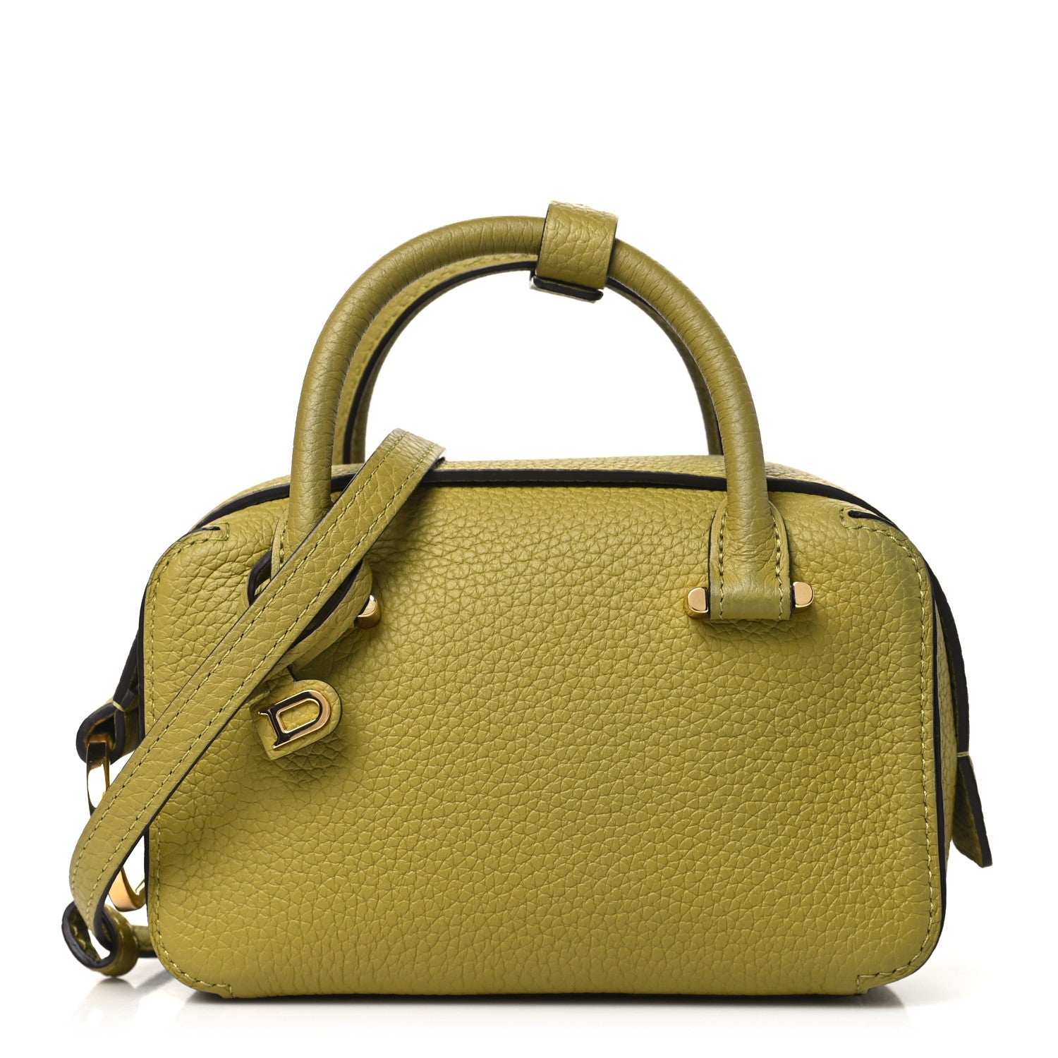 Delvaux Taurillon Soft Nano Cool Box Satchel Kiwi 1 of 9