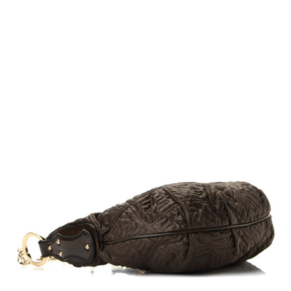 Fendi Nylon FF Embroidered Chef Hobo Brown 4 of 4