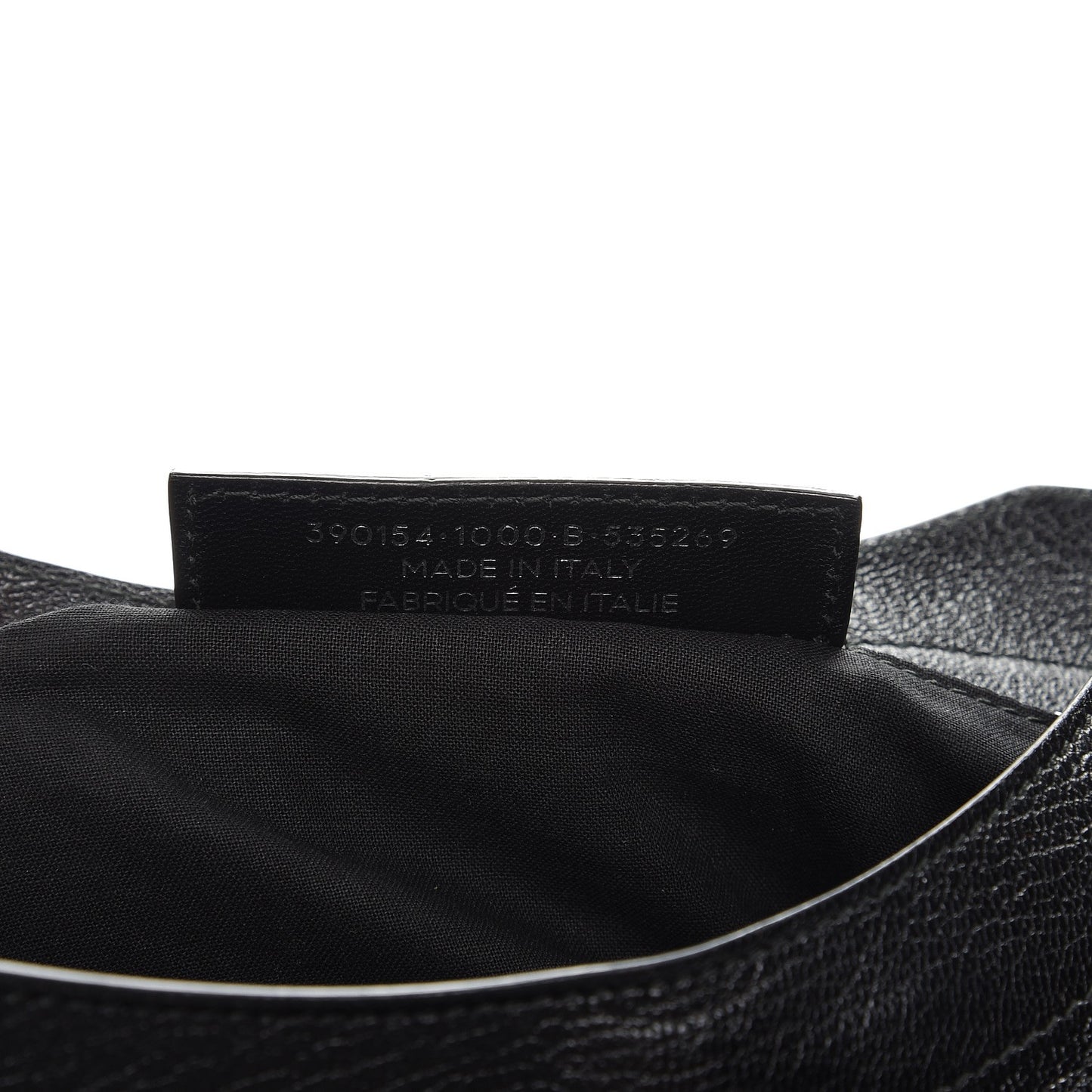 Chevre Silver Metallic Edge Hardware City Black