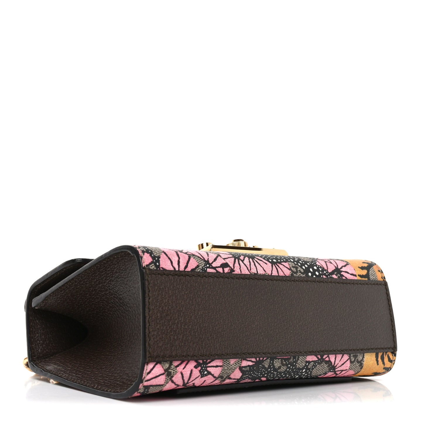GG Supreme Monogram Bengal Small Padlock Shoulder Bag Beige Pink