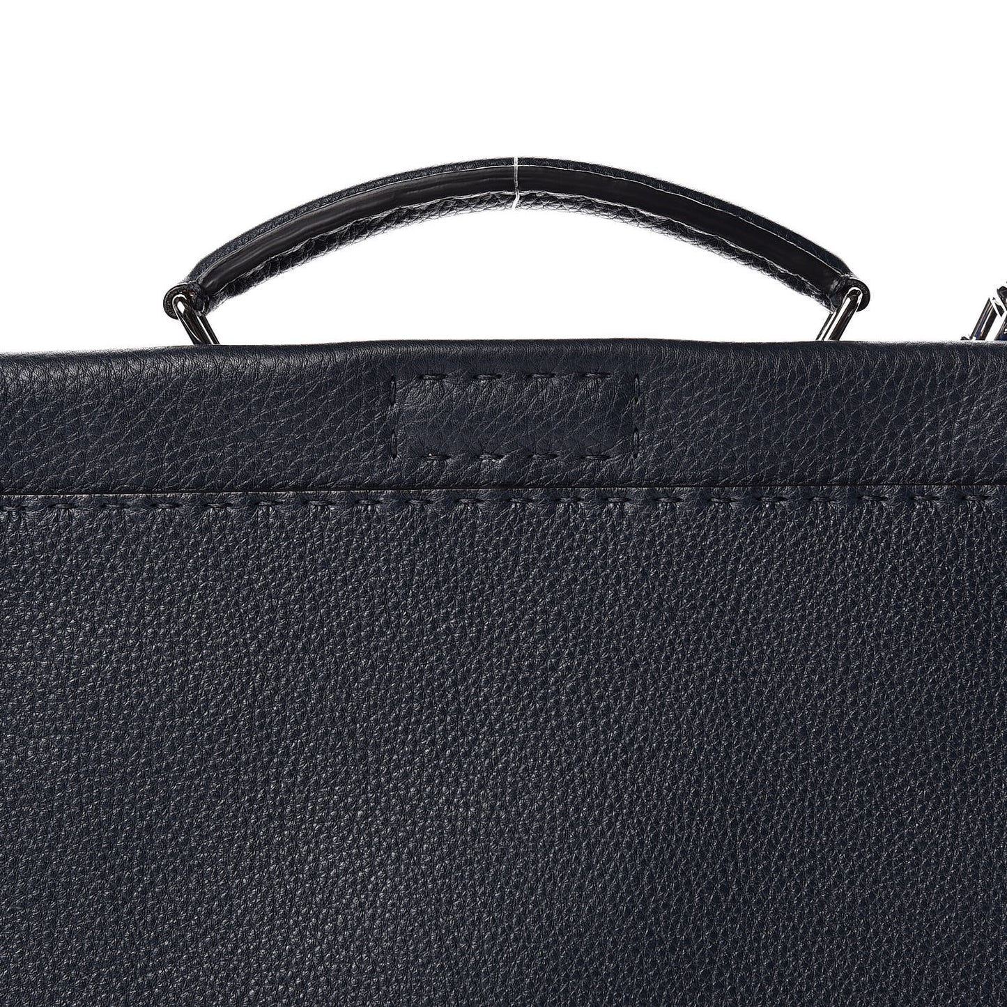 Cuoio Romano Selleria Bi-Color Large Mens Peekaboo Iconic Essential Satchel Lavagna Blue Royal