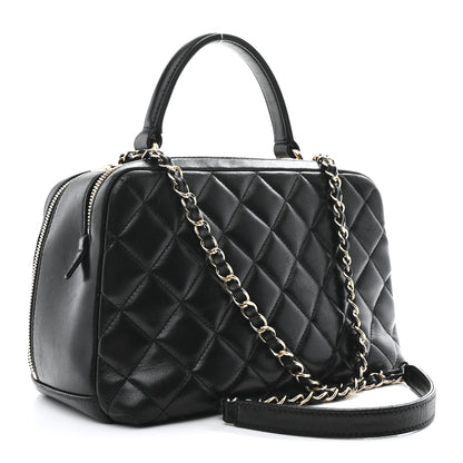 Chanel Lambskin Quilted Medium Trendy CC Bowling Bag Black 3 of 10