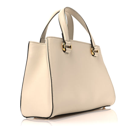Gucci Calfskin Medium Sylvie Top Handle Tote White 3 of 10