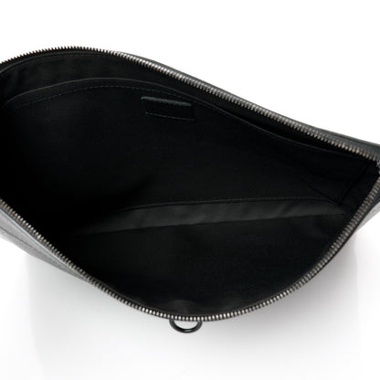 Louis Vuitton Calfskin Monogram Shadow Discovery Pochette Black 5 of 9