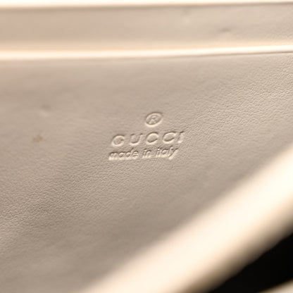 Gucci Calfskin Matelasse GG Marmont Chain Wallet Mystic White 6 of 13