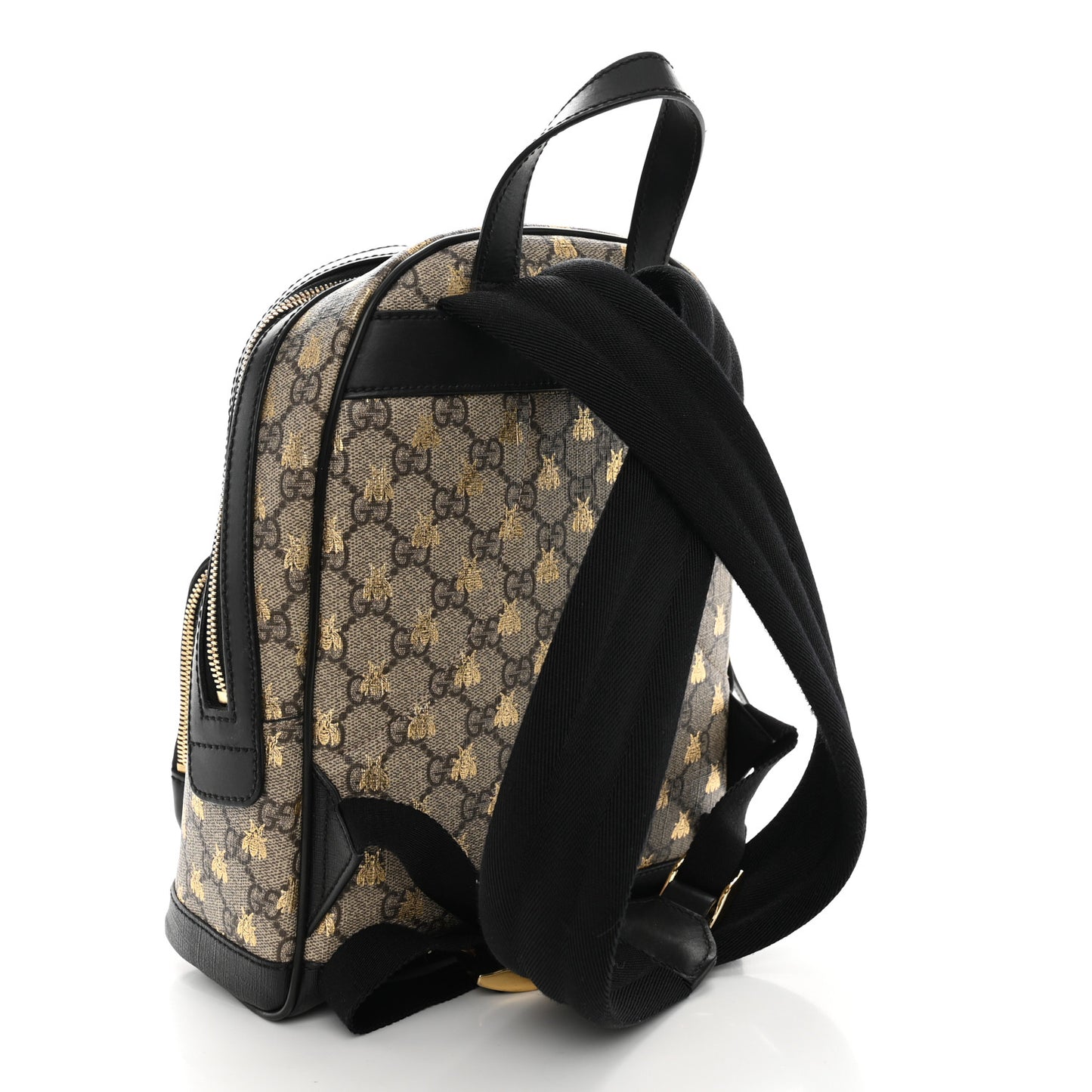 GG Supreme Monogram Small Bees Print Backpack