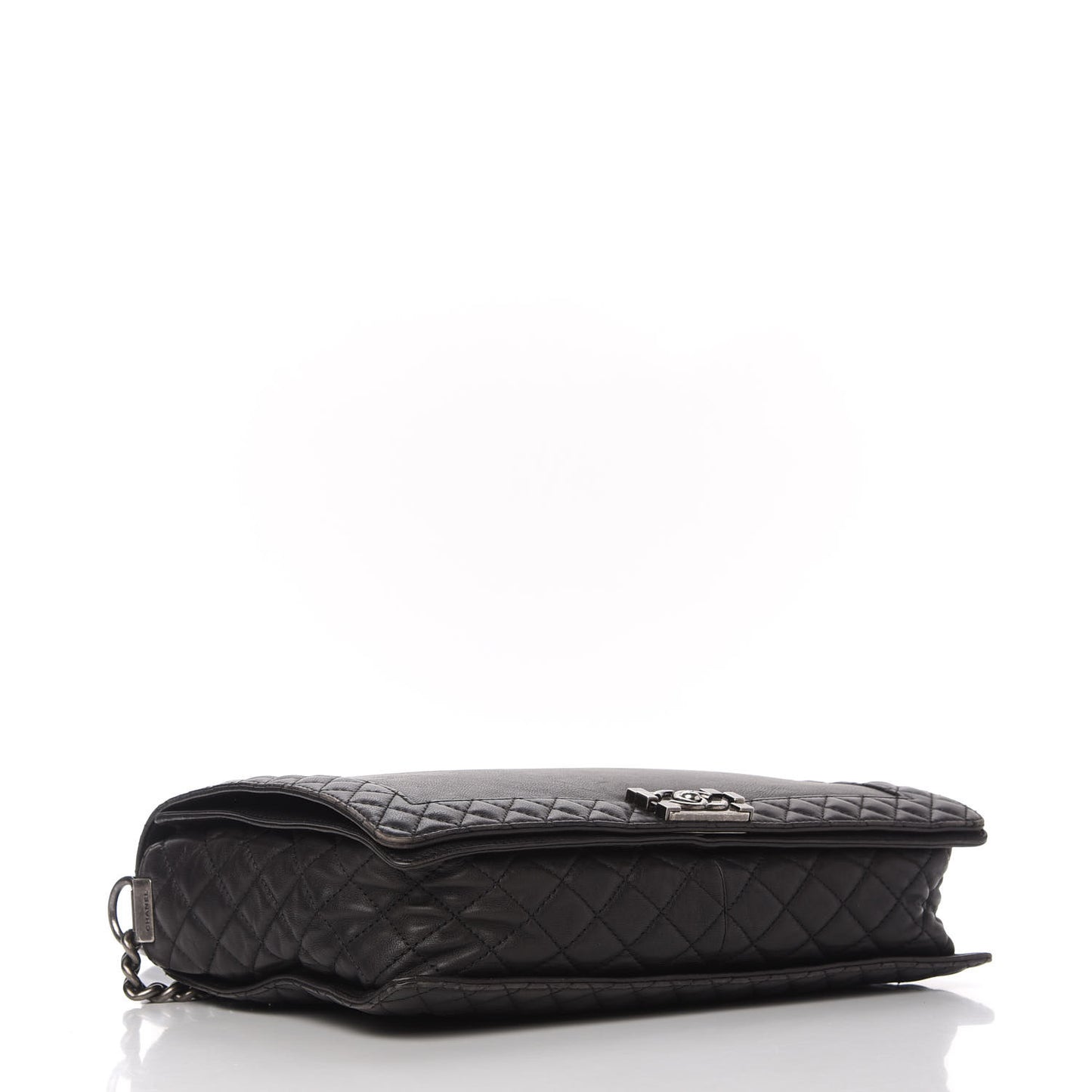 Calfskin Large Boy Reverso Flap Black
