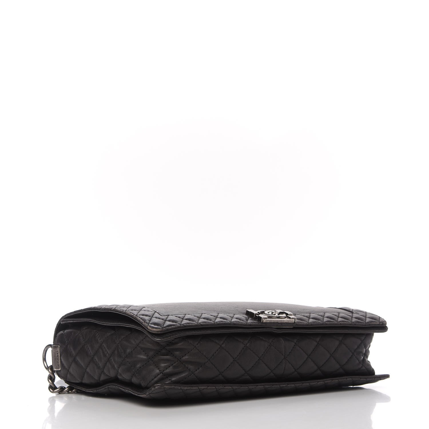 Chanel Calfskin Large Boy Reverso Flap Black 4 of 10