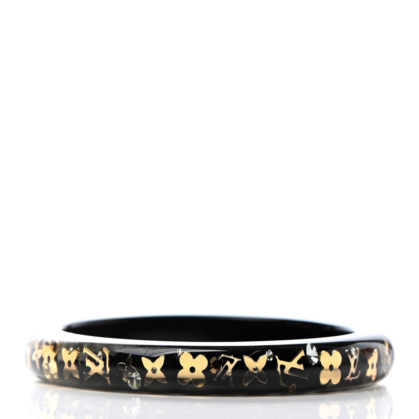 Resin Swarovski Medium Inclusion Bracelet PM Black