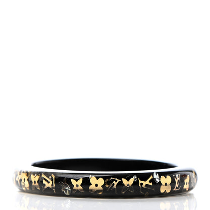 Louis Vuitton Resin Swarovski Medium Inclusion Bracelet PM Black 3 of 4