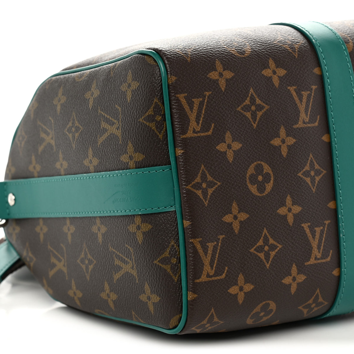 Louis Vuitton Monogram Macassar Keepall Bandouliere 35 Borneo Green 8 of 9