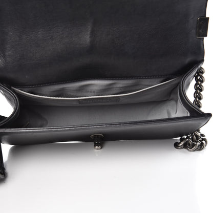 Chanel Calfskin Double Stitch Medium Boy Flap Black 5 of 16