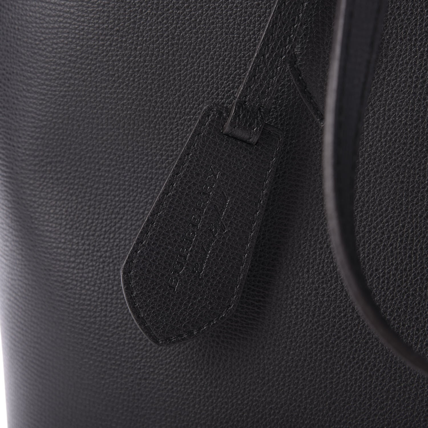 Burberry Grainy Calfskin Haymarket Check Medium Reversible Tote Black 10 of 10
