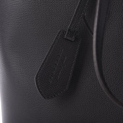 Burberry Grainy Calfskin Haymarket Check Medium Reversible Tote Black 10 of 10