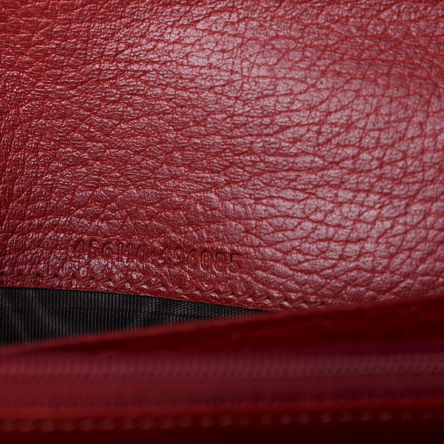 Gucci Dollar Calfskin GG Marmont Continental Wallet Hibiscus Red 6 of 6