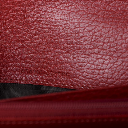 Gucci Dollar Calfskin GG Marmont Continental Wallet Hibiscus Red 6 of 6