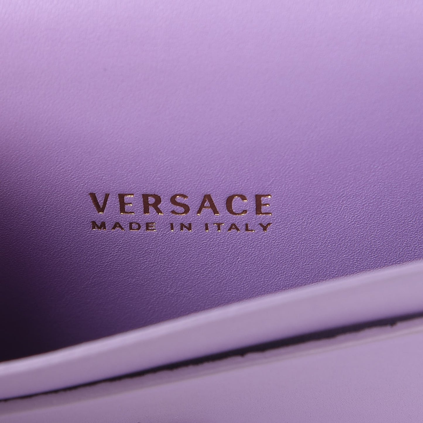 Calfskin Flower Barocco Coin Pouch Violet