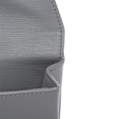 Balenciaga Squared Calfskin Logo Shopping Envelope Clutch Balenciaga Grey 9 of 9