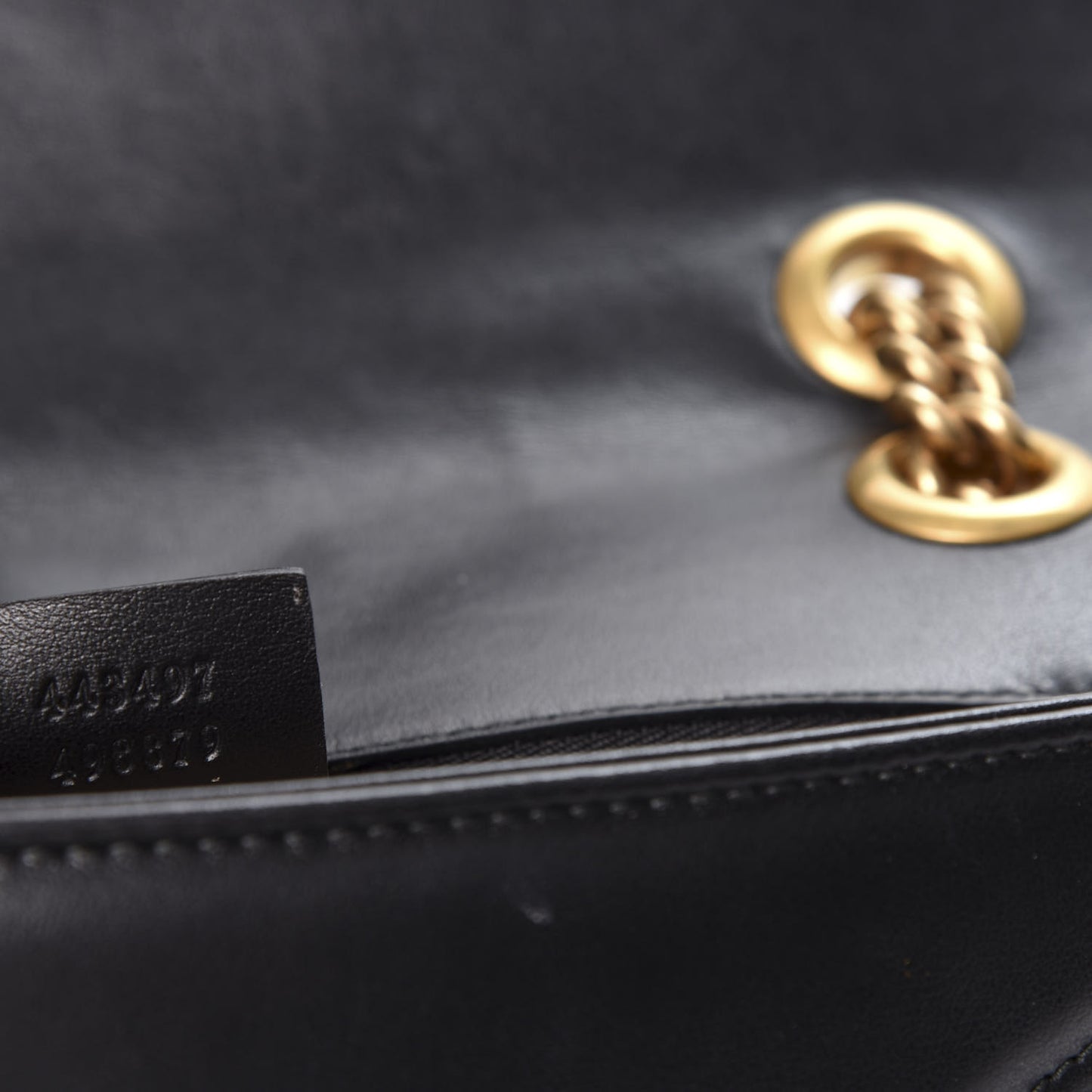 Calfskin Matelasse Small GG Marmont Shoulder Bag Black