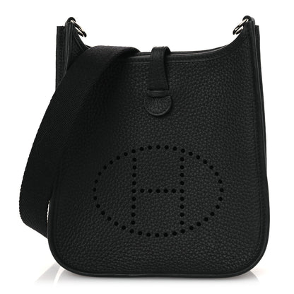 Hermes Taurillon Clemence Evelyne TPM Black 1 of 11