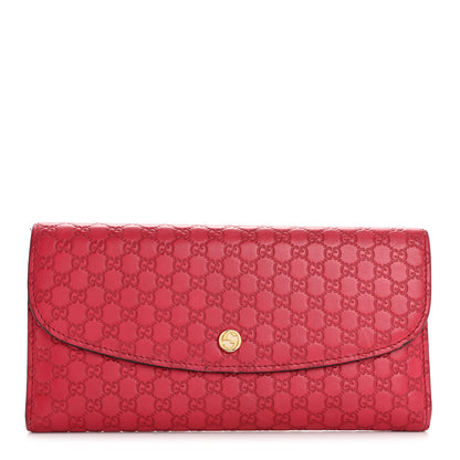 Gucci Microguccissima Interlocking G Continental Wallet Red 1 of 11