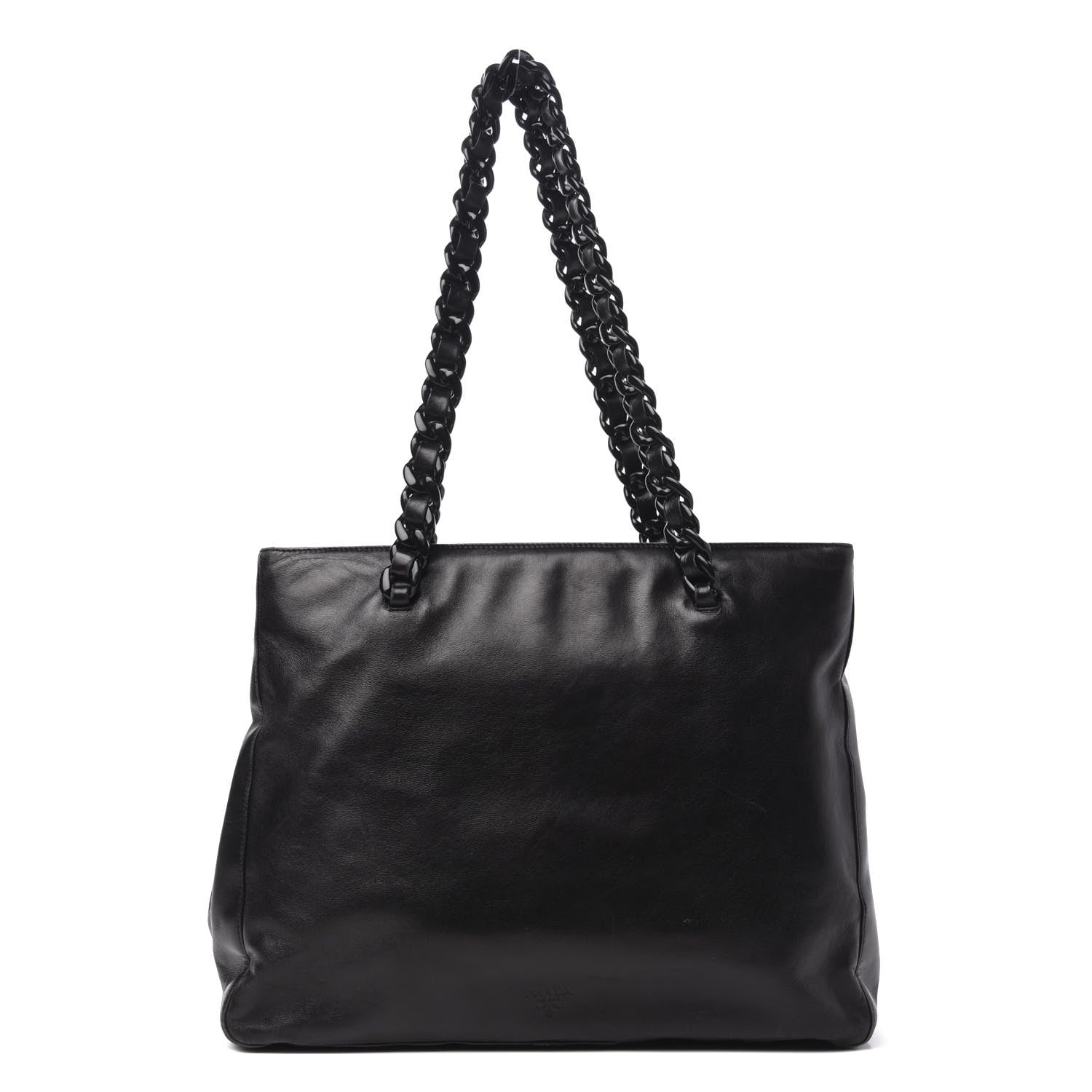 Prada Nappa Chain Tote Black 1 of 12