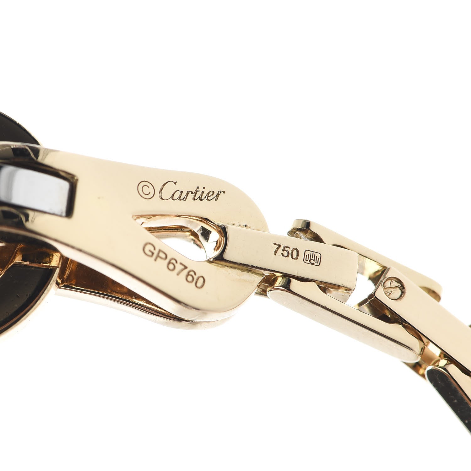 Cartier 18K Yellow Gold Agrafe Link Bracelet 4 of 4
