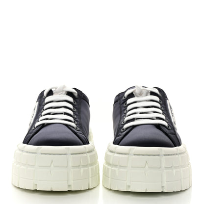 Prada Re-Nylon Gabardine Triangle Logo Double Wheel 50mm Sneakers 38.5 Bleu 2 of 9