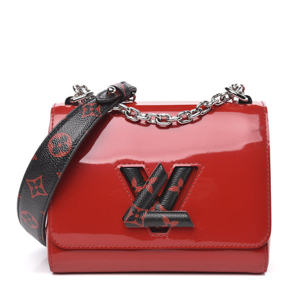 Louis Vuitton Patent Monogram Infrarouge Twist Shoulder Bag PM Coquelicot 1 of 12