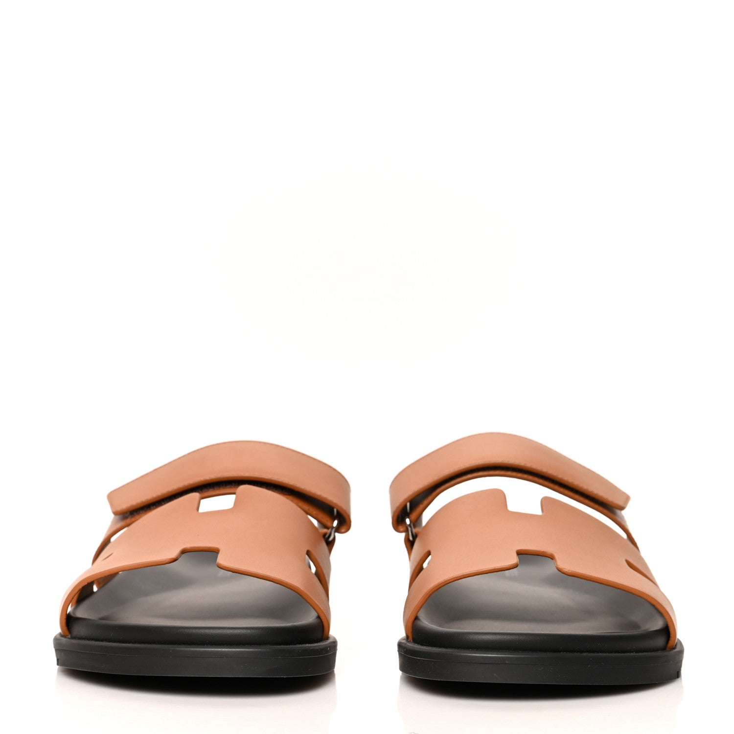Hermes Calfskin Womens Chypre Sandals 41 Gold 2 of 8