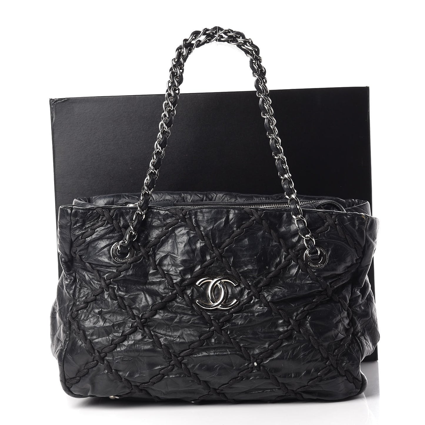 Calfskin Ultra Stitch Tote Black