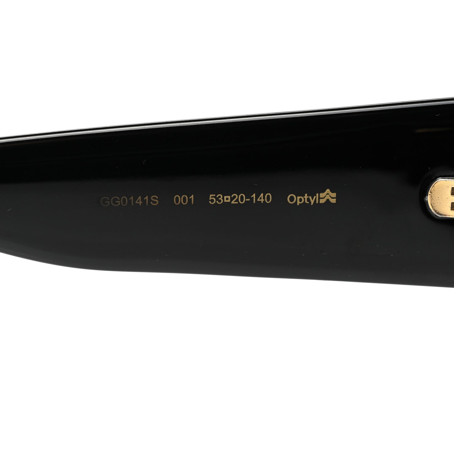Acetate Square Frame Sunglasses GG0141S Black