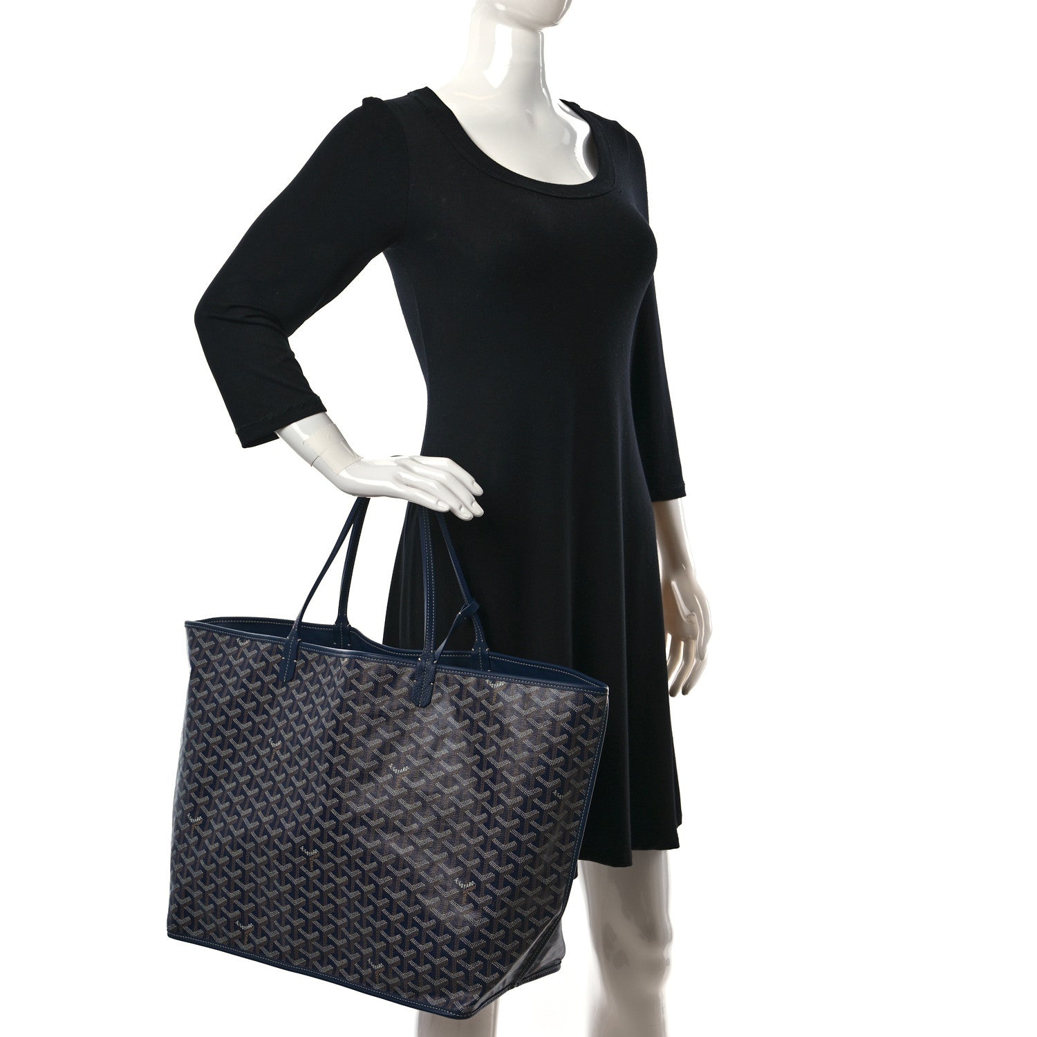 Goyard Goyardine Reversible Anjou GM Navy 2 of 9