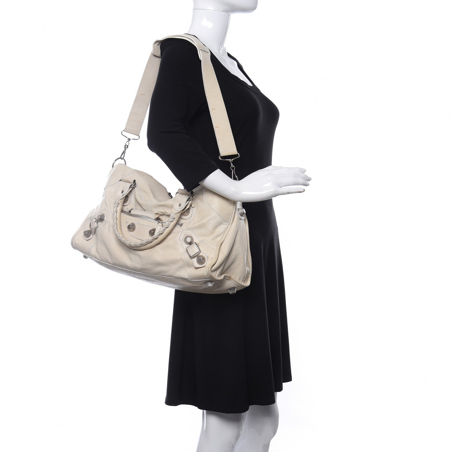 Balenciaga Agneau Giant 21 Silver Hardware Part Time Natural 2 of 20