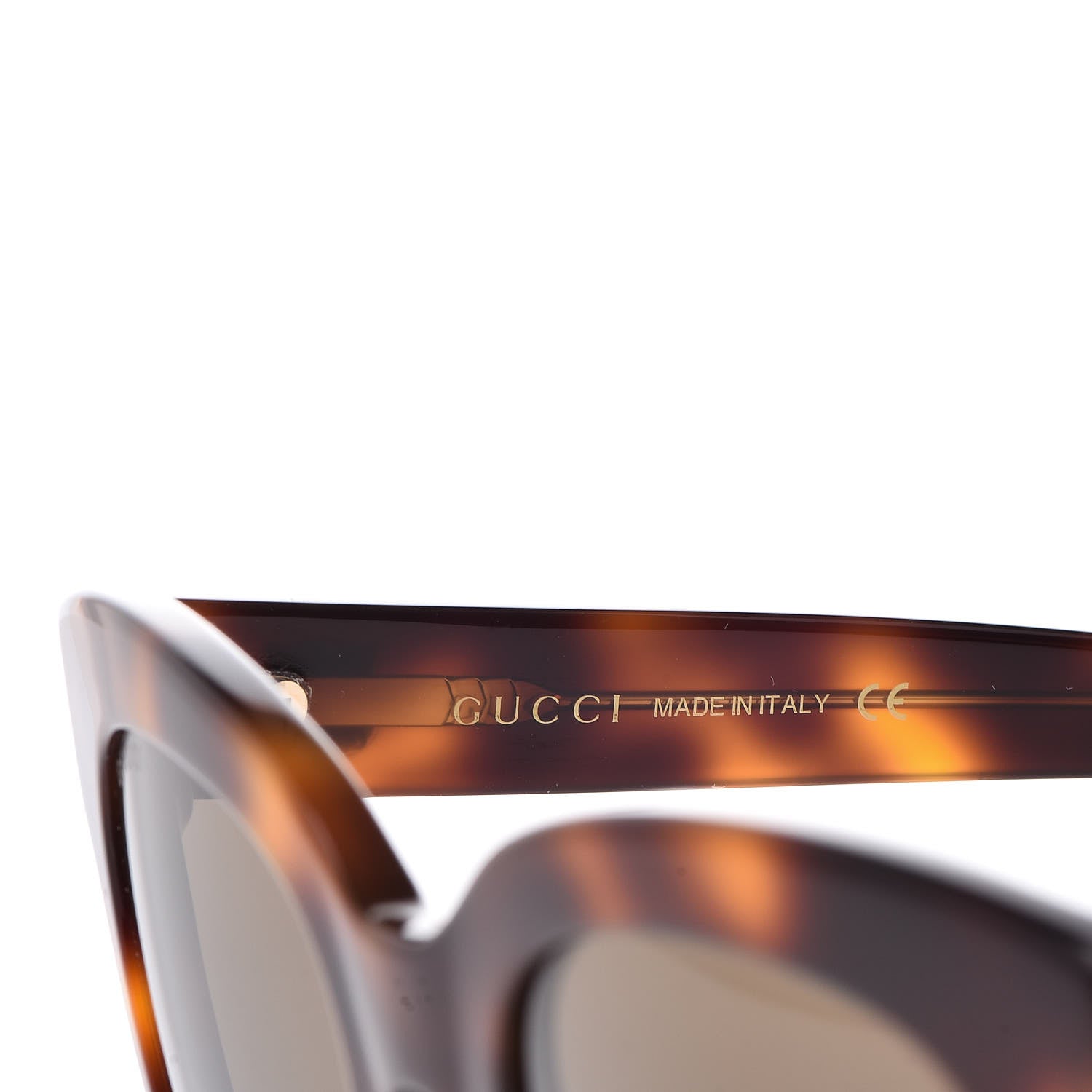 Gucci Acetate Square Frame Sunglasses GG0029S Tortoise 5 of 6