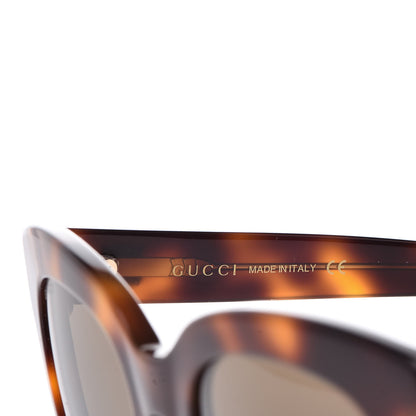 Gucci Acetate Square Frame Sunglasses GG0029S Tortoise 5 of 6