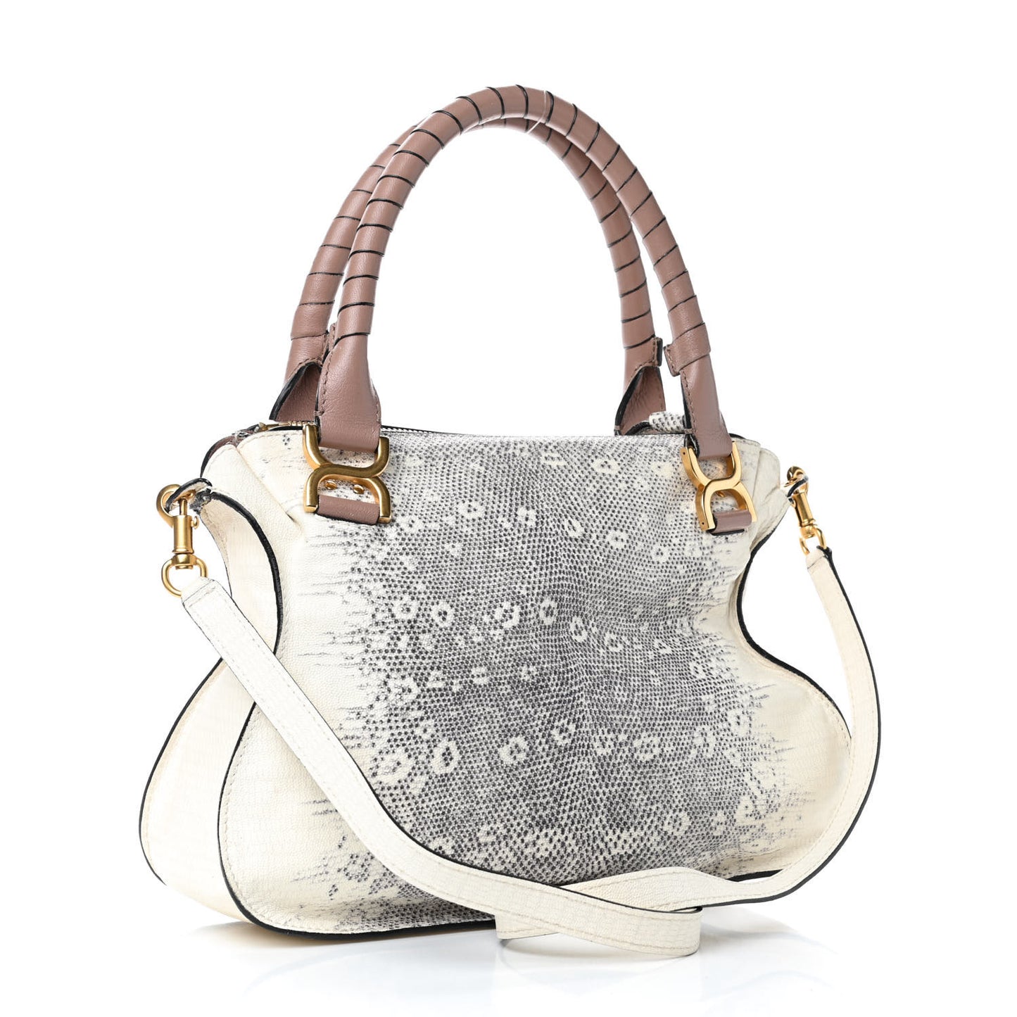 Lizard Embossed Medium Marcie Satchel