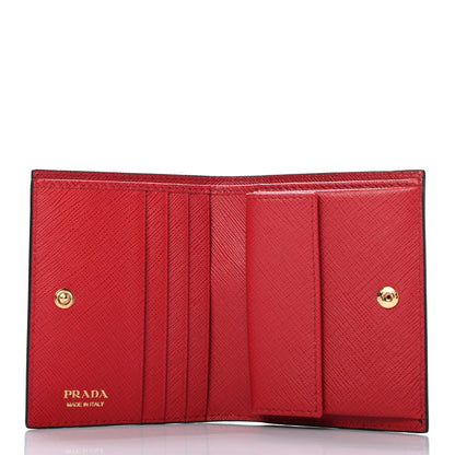 Prada X UNIVERSAL STUDIOS Saffiano Thunder Frankenstein Print Coin Case Card Holder Wallet Lacca 5 of 7